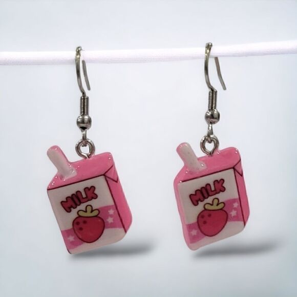 🍓Strawberry Milk Earrings🍓(2-A017)-Jewelry for Women - Picture 1 of 6